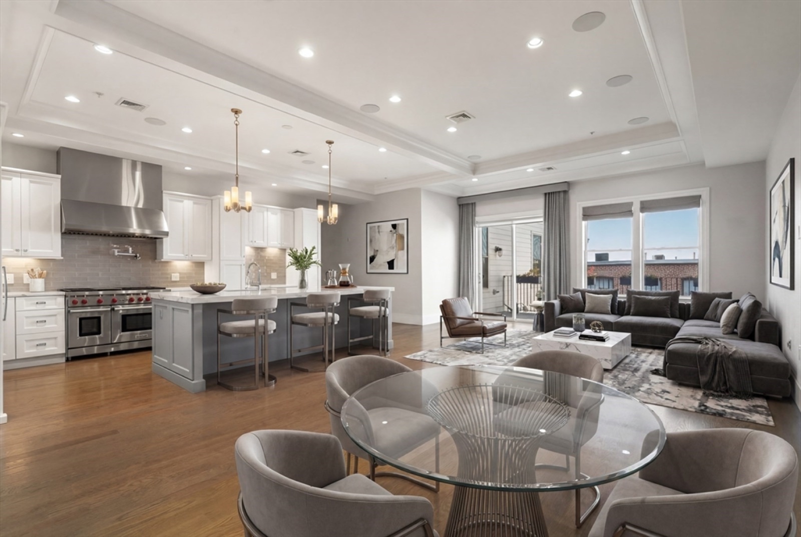 Penthouse interior at 621 East 1st Street D3 in Boston